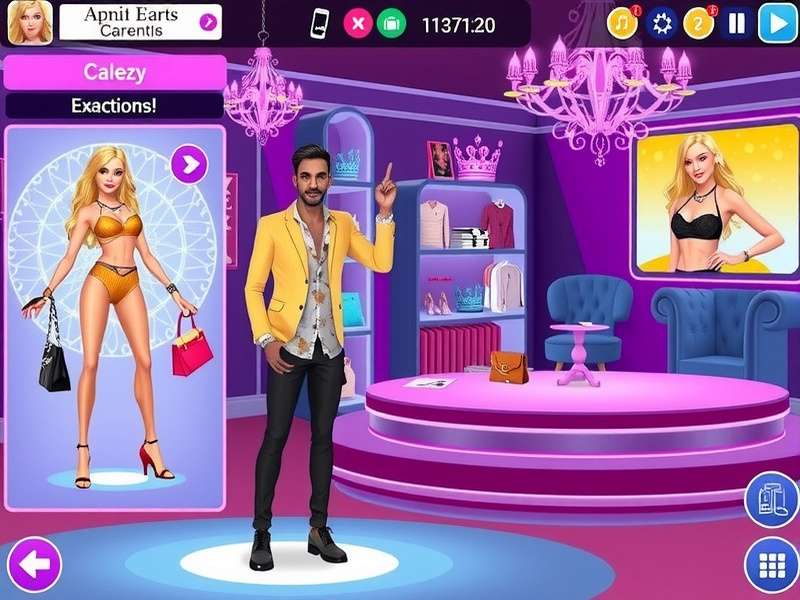 Fashionably Fab BLR gameplay screenshot showing character customization